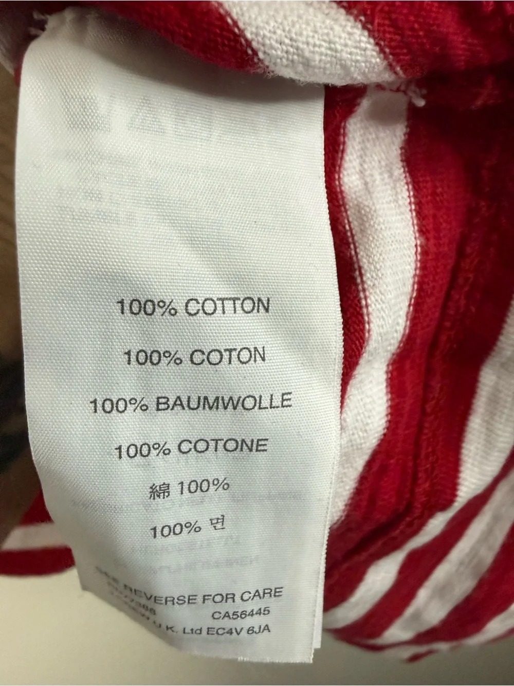 J Crew red and white striped long sleeve boat, neck 100% cotton pop over top XL